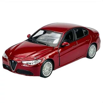 Alfa Romeo Giulia (2016) piros – 1:24 méretarányos fém modellautó és játékautó | Bburago