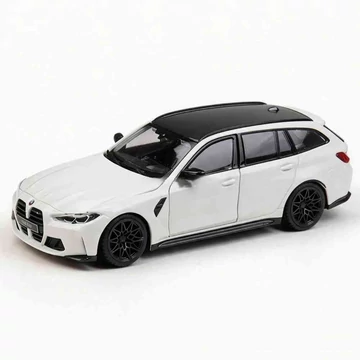 BMW M3 Touring (2023) fehér – 1:24 fém modellautó és játékautó – Bburago