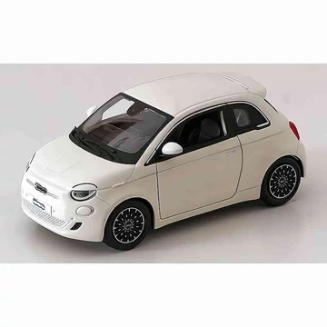 Fiat 500e (2023) fehér – 1:24 méretarányos fém modellautó és játékautó | Bburago