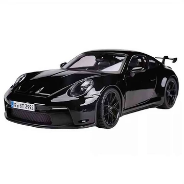 Porsche 911 GT3 (2021) fekete – 1:24 fém autómodell és játékautó – Bburago