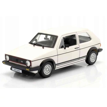 Volkswagen Golf MK1 GTI (1979) fehér – 1:24 fém modellautó és játékautó –  Bburago