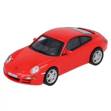 Porsche 911 Carrera S piros – 1:43 fém modellautó – Cararama