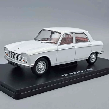 Peugeot 204 (1968) fehér – 1:24 fém modellautó – Edicola