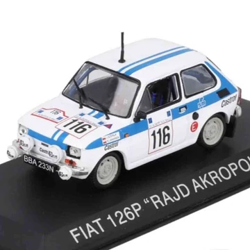 Fiat 126P Rajd Akropolu (1984) – 1:43 fém modellautó – Edicola