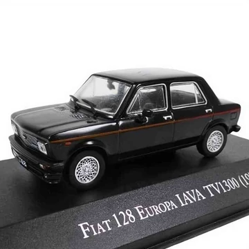 Fiat 128 Europa Iava TV1300 (1978) fekete – 1:43 méretarányos fém modellautó | Edicola