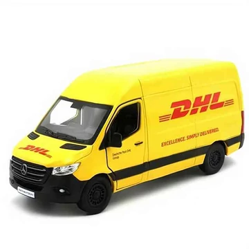 Mercedes Sprinter DHL; 1:48 méretarányos modellautó