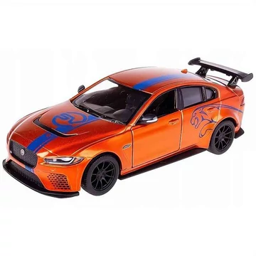 Jaguar XE Project 8 narancs modellautó