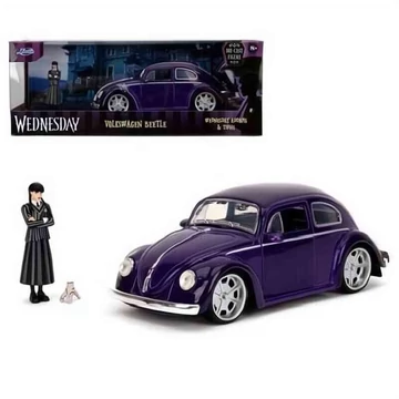 Volkswagen Beetle (1959) – Wednesday Addams – 1:24 fém modellautó – Jada