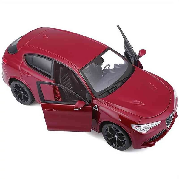 Alfa Romeo Stelvio fém modellautó nyitható ajtókkal - 1:24 méretarány