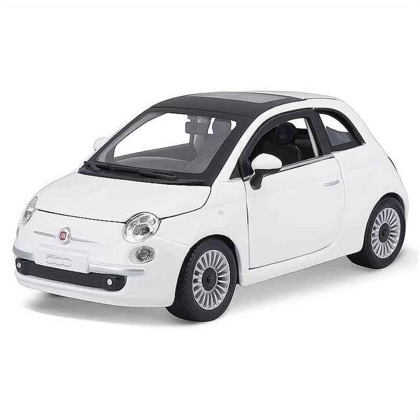Fiat 500 (2007) – 1:24 fém modellautó és játékautó | Bburago
