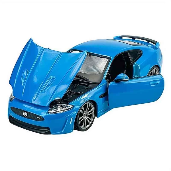 Jaguar XKR-S kék 1:24 méretarányos fém modellautó – Bburago autómodell