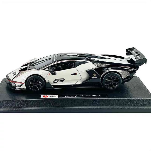 Lamborgini Essenza SCV12 #63  – 1:24 fém autómodell –  Bburago – nyitható ajtókkal