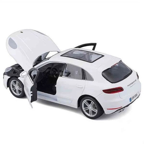 Porsche Macan (2015) – 1:24 fém autómodell – Bburago – nyitható ajtókkal
