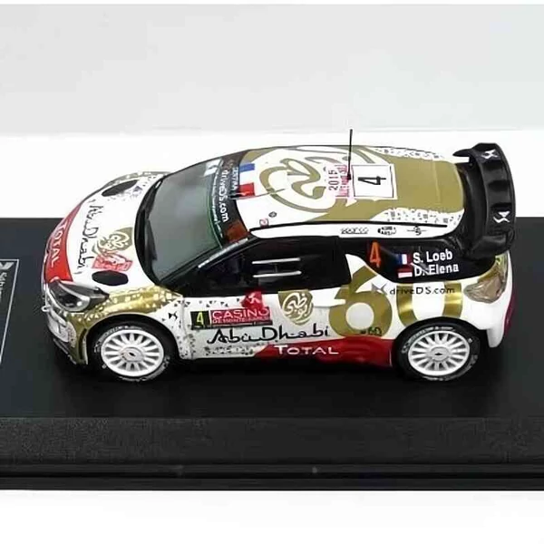 Citroen DS3 WRC #4 – Monte Carlo 2015 – Loeb & Elena  – 1:43 fém modell autó – Diecast Club