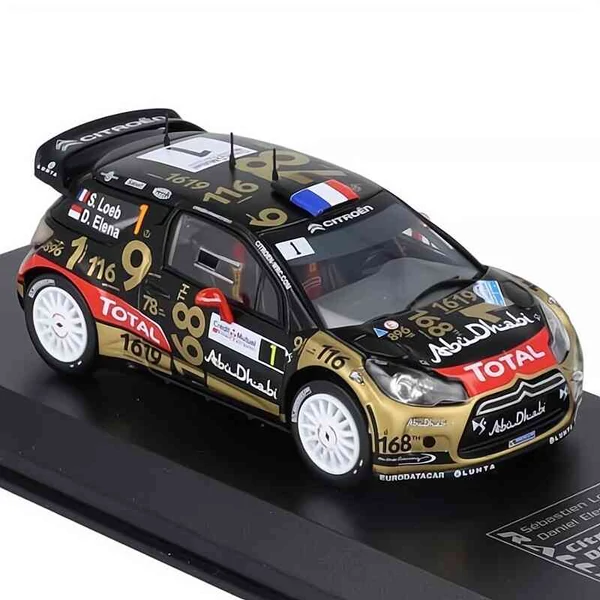 Citroen DS3 WRC #1 – France 2013 – Loeb & Elena – 1:43 fém modellautó – Diecast