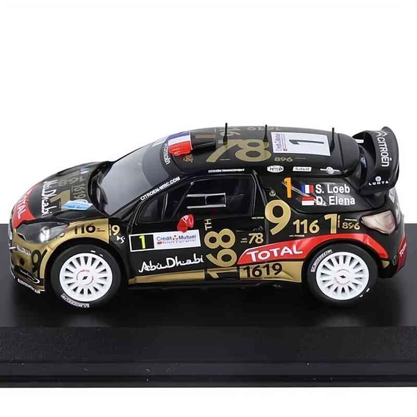 Citroen DS3 WRC #1 – France 2013 – Loeb & Elena – 1:43 fém autó modell – Diecast Club
