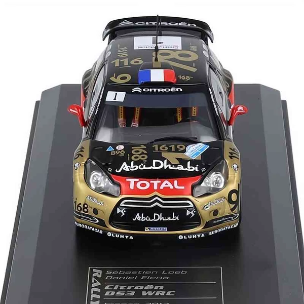 Citroen DS3 WRC #1 – France 2013 – Loeb & Elena – 1:43 fém modell autó – Diecast Club
