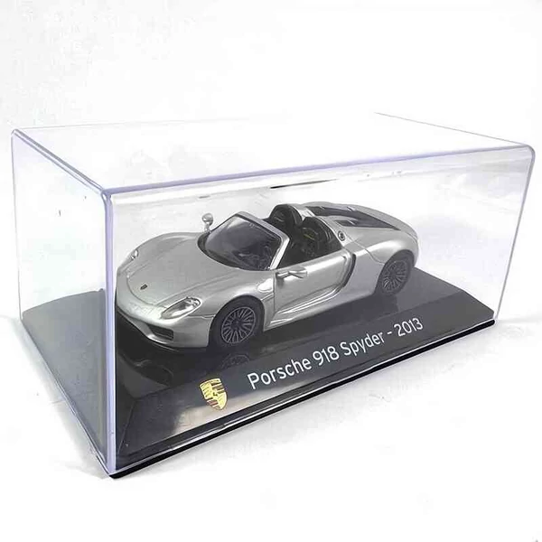 Porsche 918 Spyder (2013) – 1:43 fém autó modell vitrinben