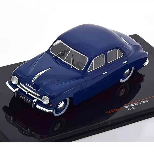 Skoda 1200 Sedan (1952) kék – 1:43 méretarányos fém autómodell –  IXO