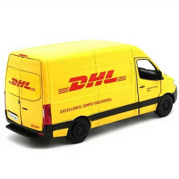 Mercedes Sprinter DHL; 1:48 méretarányos modellautó