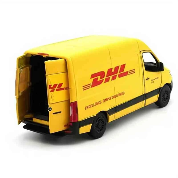 Mercedes Sprinter DHL; 1:48 méretarányos modellautó