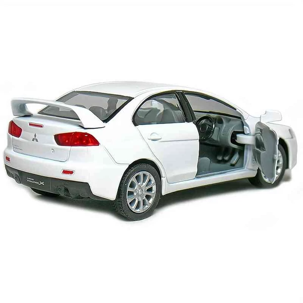 Mitsubishi Lancer Evolution X (2008) – 1:36 fém autó modell –  Kinsmart – nyitható ajtókkal
