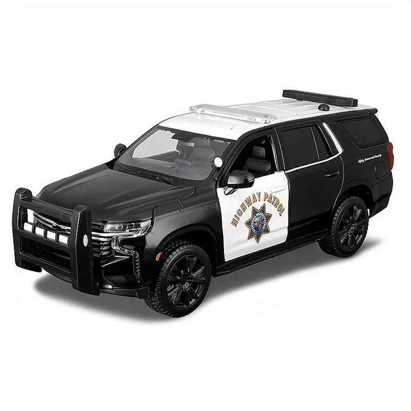 Chevrolet Tahoe Police (2021) – 1:26 méretarányos fém modellautó és játékautó – Maisto