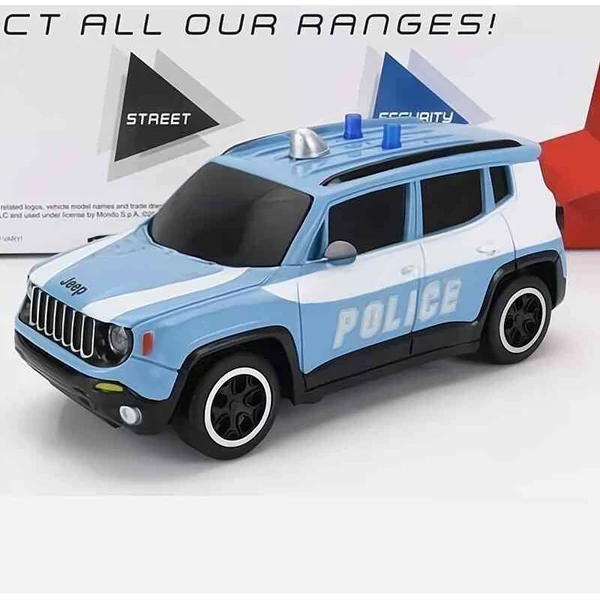 Jeep Renegade Police (2017) távirányítós Mondo Motors 1:24 méretarányos játékautó