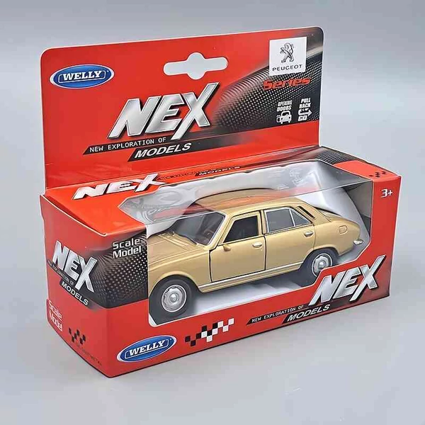 Peugeot 504 (1975) – 1:34 fém mautómodell – Welly