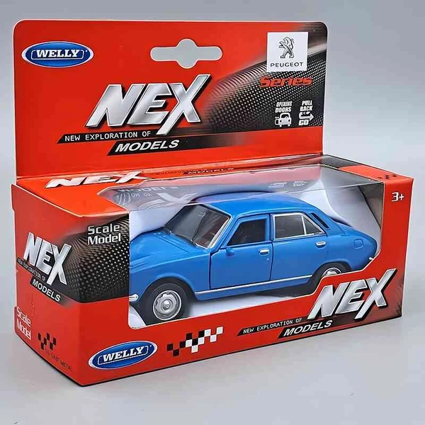 Peugeot 504 (1975) – 1:34 fém autómodell – Welly