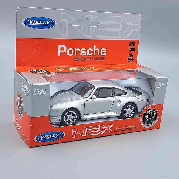 Porsche 959 – 1:34 fém modellautó és játékautó – Welly minőség