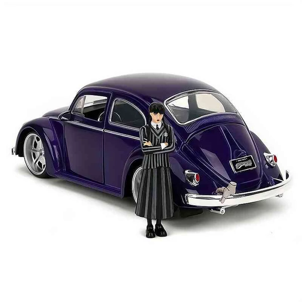 Volkswagen Beetle (1959) – Addams Family – 1:24 fém modell autó – Jada
